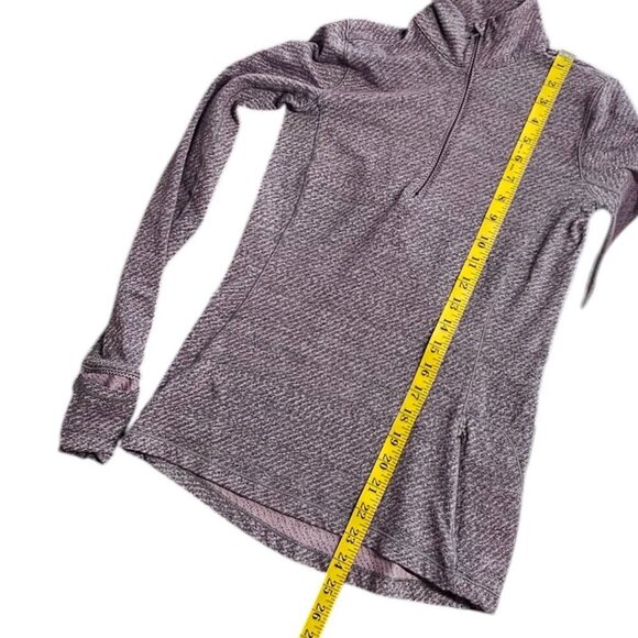 Lululemon Womens Outrun 1/2 Zip, Long Sleeve Reflective Details, Purple, Size 4 - Picture 5 of 7